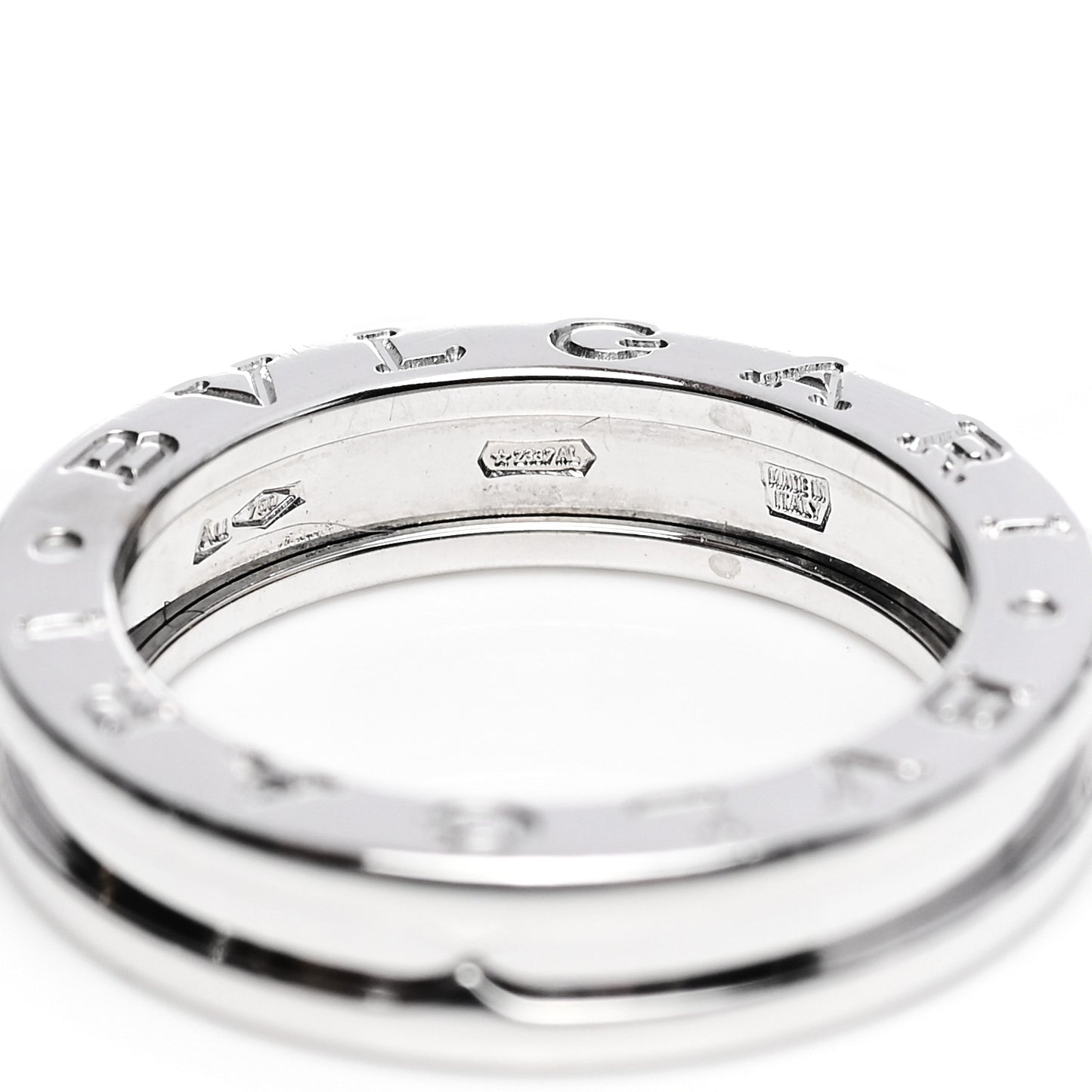 18K White Gold B.Zero1 One-Band Ring 51 5.75
