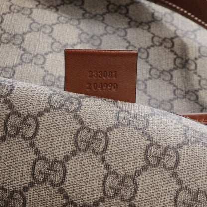 Gucci GG Plus Monogram Large Signature Web Loop Tote Brown 7 of 7