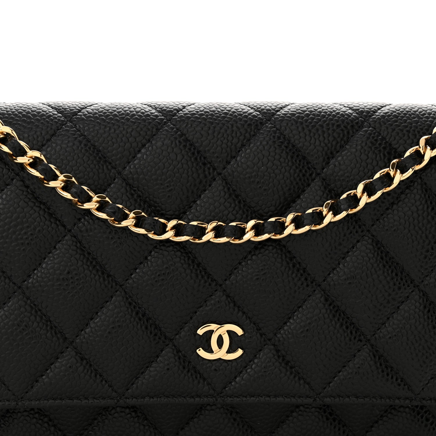 Chanel Caviar Quilted Wallet on Chain WOC Black 9 of 12