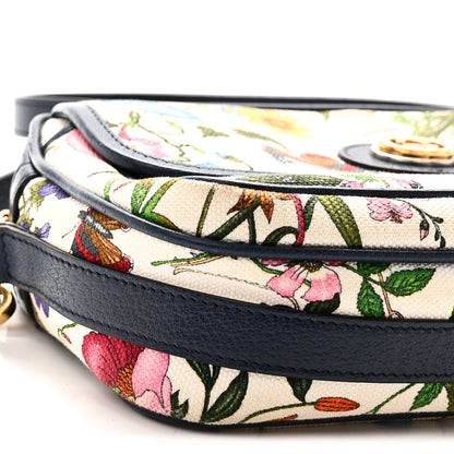Gucci Canvas Flora Floral Shoulder Bag White Blue Agata Mulitcolor 9 of 12
