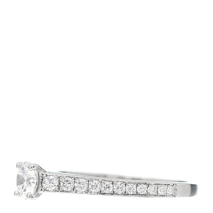 Van Cleef & Arpels Platinum Diamond .32ct Romance Solitaire Ring 49 4.75 3 of 8