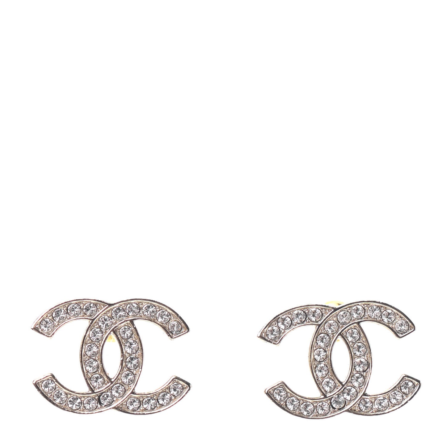 Crystal CC Earrings Gold