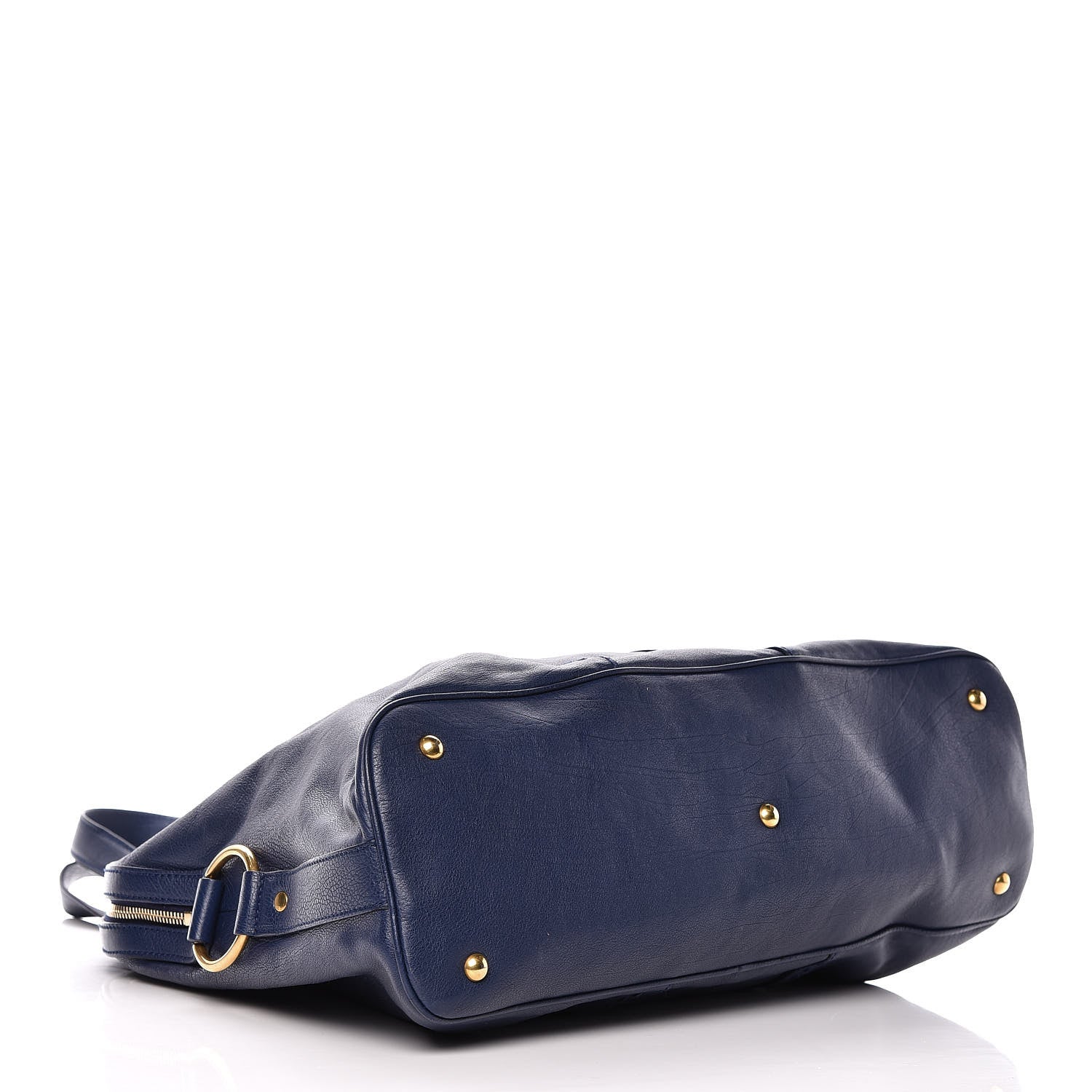 Saint Laurent Calfskin Oversized Muse Navy Blue 4 of 11