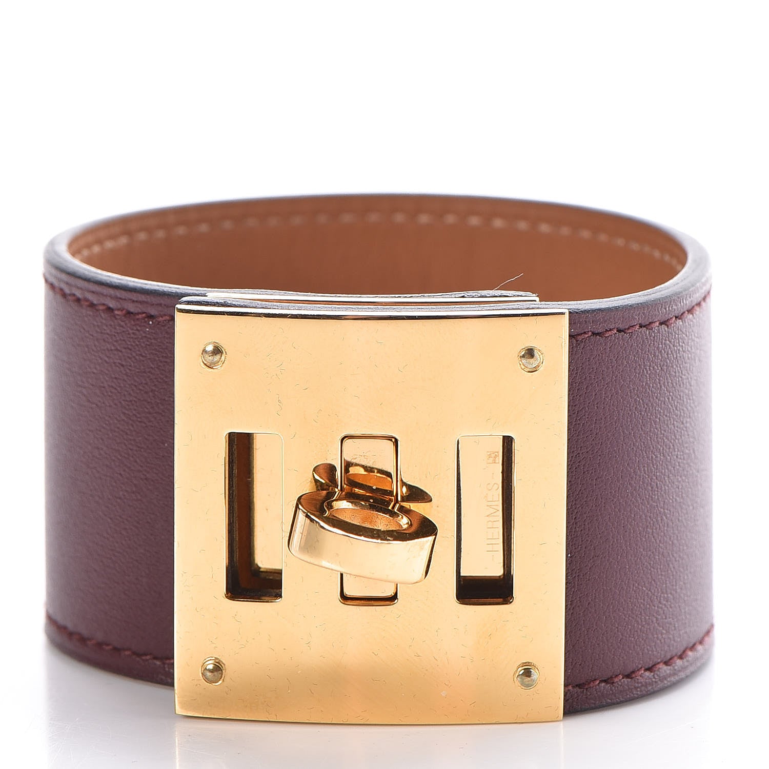 Hermes Swift Kelly Dog Bracelet T3 Bordeaux 3 of 7