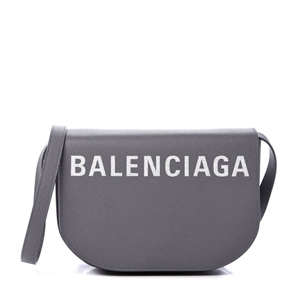 Balenciaga Signature Grained Calfskin Logo S Ville Day Bag Gris Perle Fonce White 1 of 13