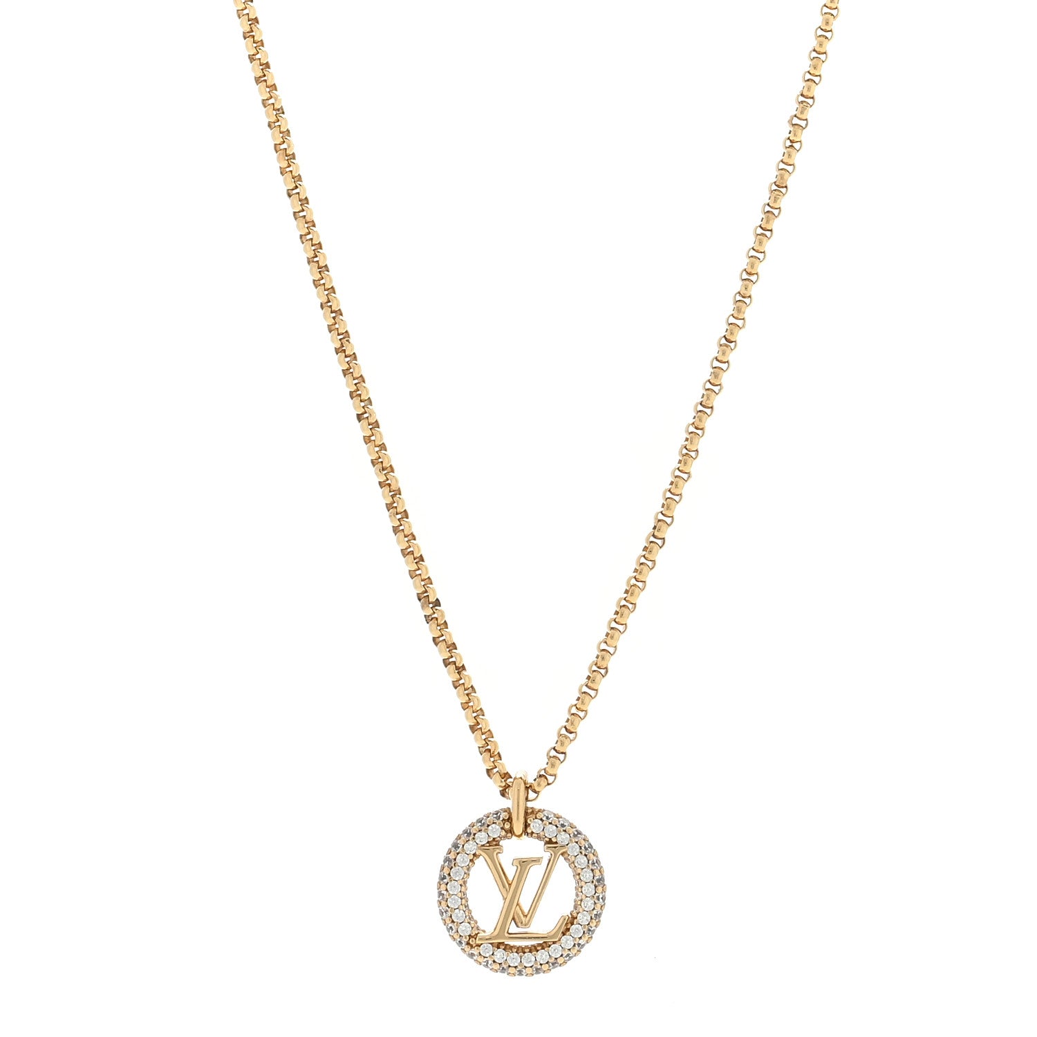 Louis Vuitton Metal Crystal Louise By Night Necklace 1 of 4