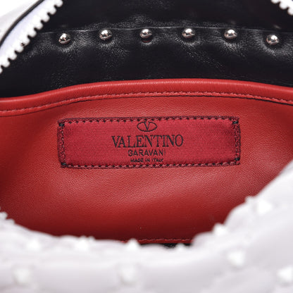 Valentino Garavani Lambskin Free Rockstud Spike Camera Bag Optic White 6 of 7