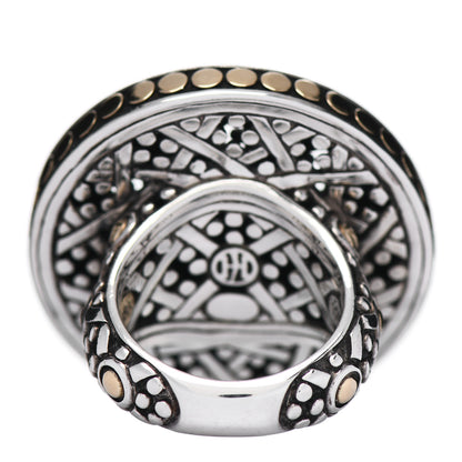 John Hardy Sterling Silver 18K Yellow Gold Jaisalmer Dot Ring 54 7 4 of 6