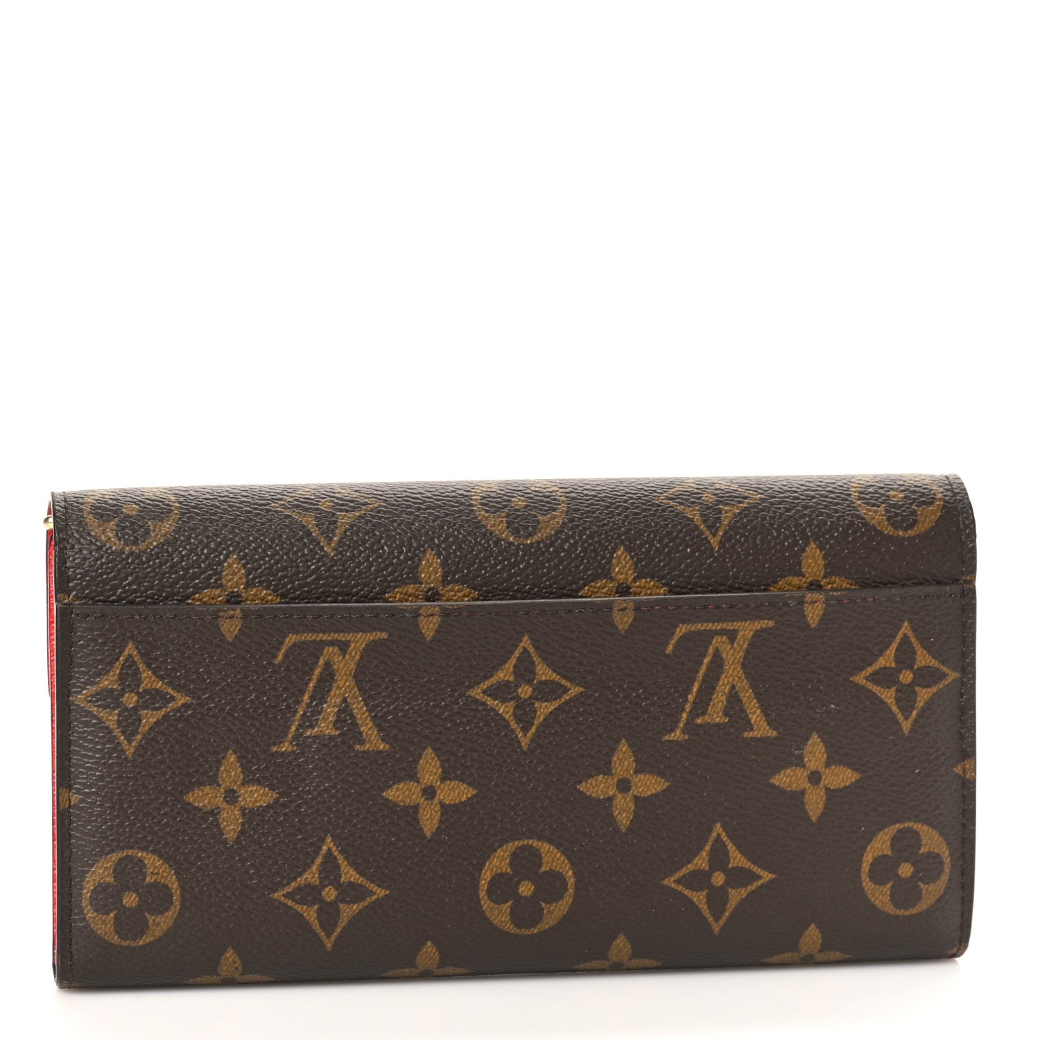 Louis Vuitton Monogram Sarah Wallet NM Coquelicot 3 of 9