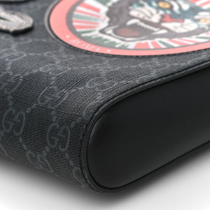 Gucci GG Supreme Monogram Night Courrier Flat Messenger Bag Black Multicolor 11 of 11