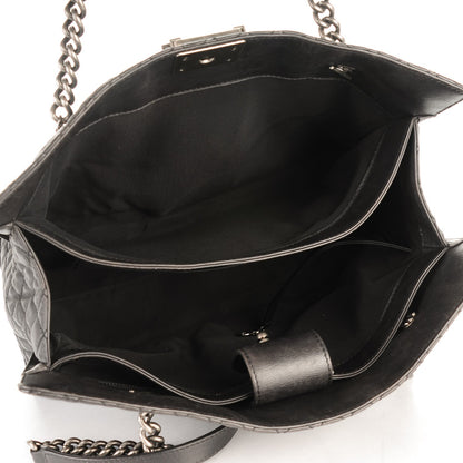 Chanel Calfskin Boy Reverso Shopping Tote Black 5 of 10