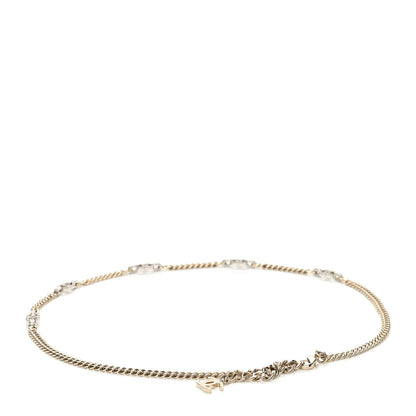 Chanel Crystal CC Chain Links Belt 80 Gold Silver 2 of 3