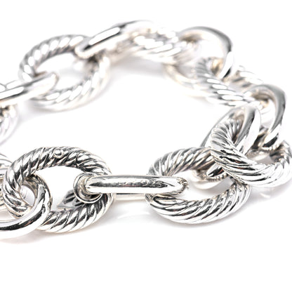 David Yurman Sterling Silver 17mm Extra Large Oval Link Bracelet 4 of 7