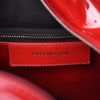 Balenciaga Patent XS Bazar Shopper Tote Rouge Groseille 6 of 9