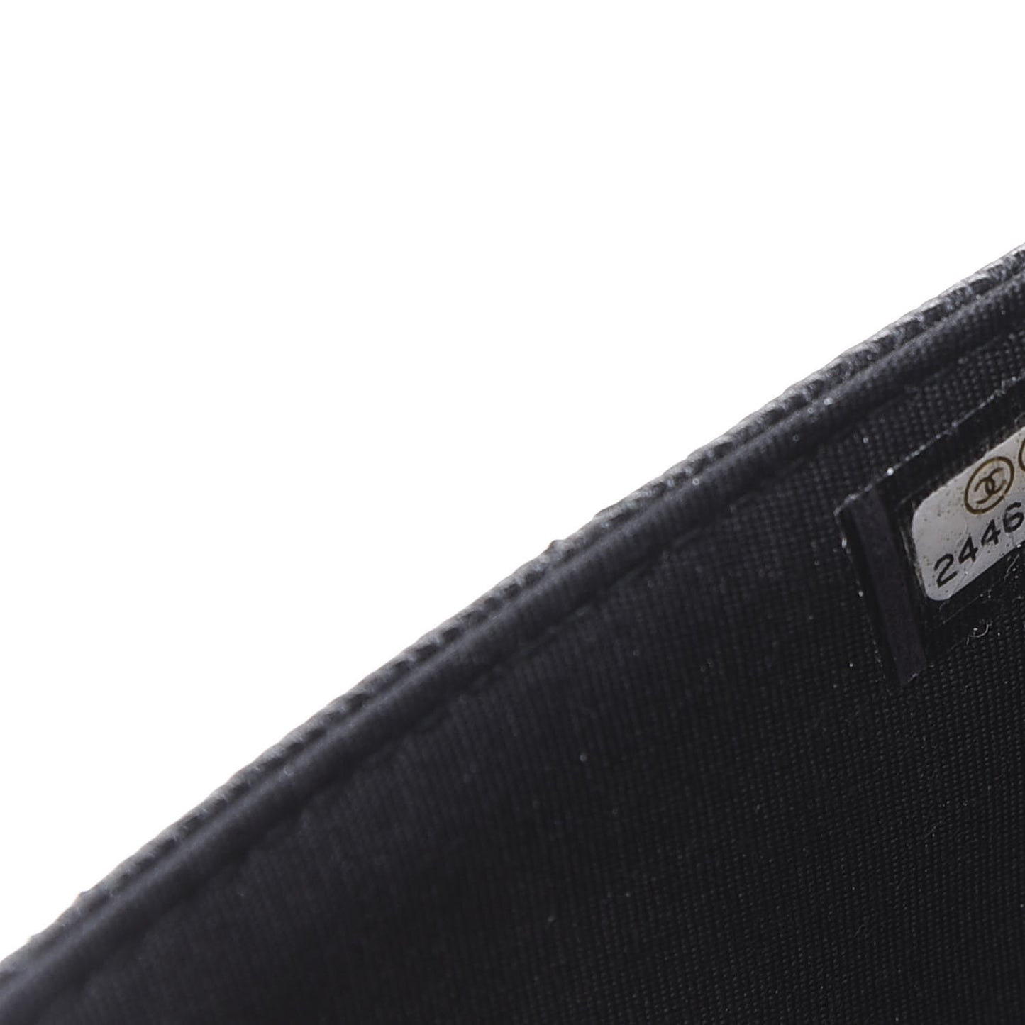 Caviar Quilted Golden Class Wallet On Chain WOC Black