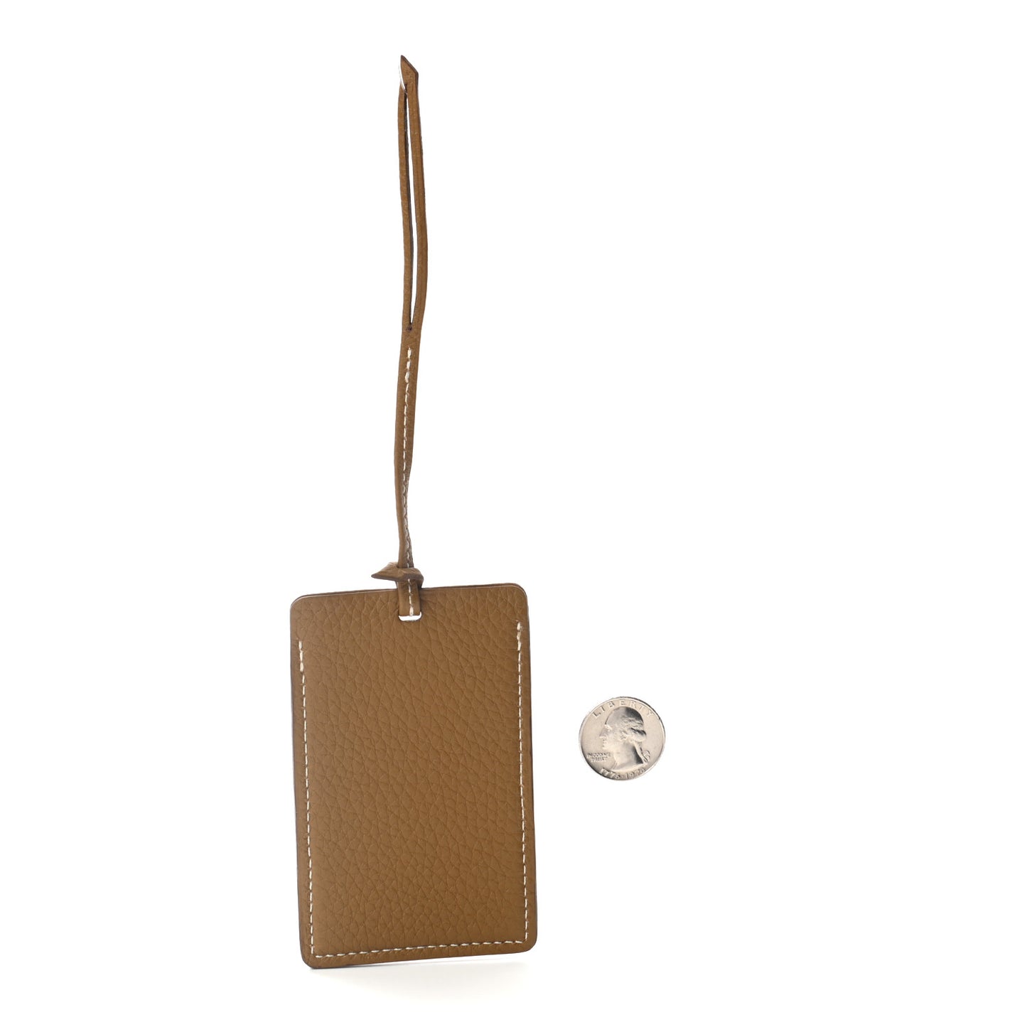 Taurillon Clemence R.M.S Travel Luggage Tag Sesame
