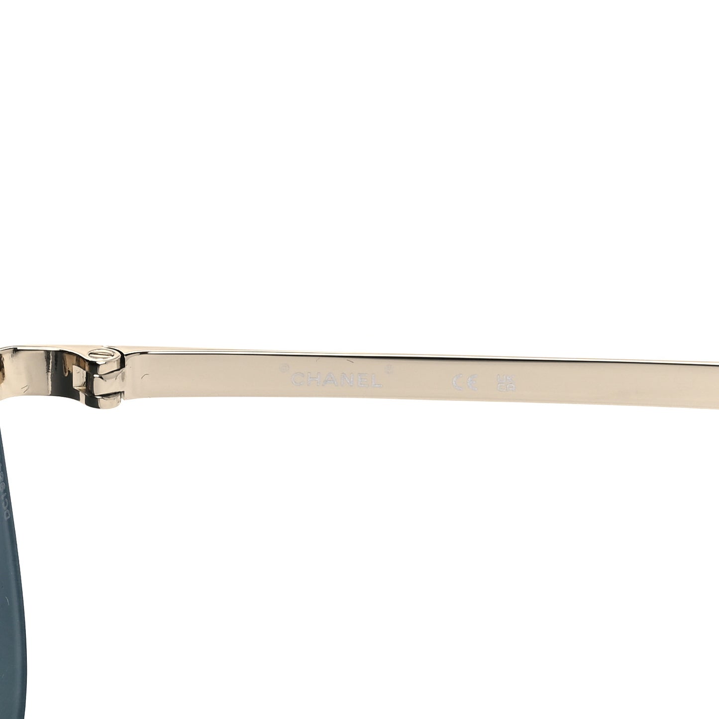 Metal Shield Sunglasses Gold Grey