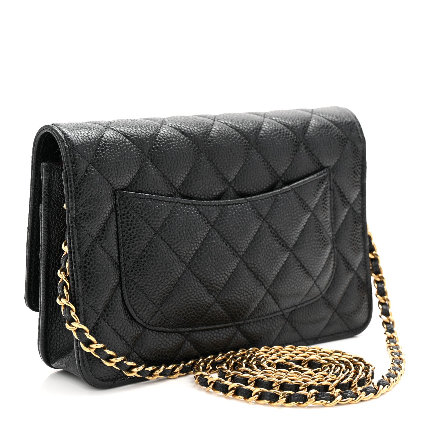 Chanel Caviar Quilted Wallet On Chain WOC Black 3 of 11