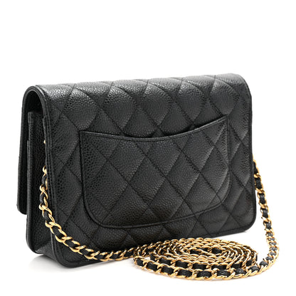 Chanel Caviar Quilted Wallet On Chain WOC Black 3 of 11