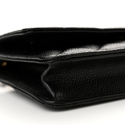 Chanel Caviar Quilted Wallet on Chain WOC Black 10 of 12