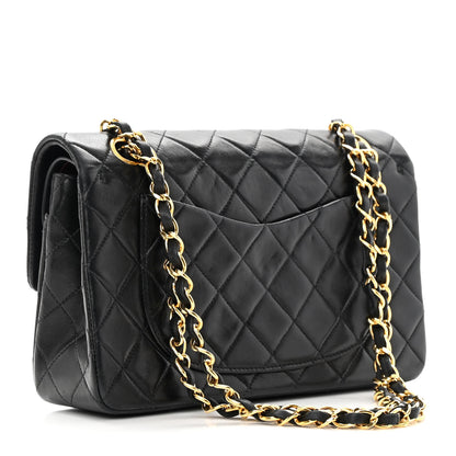 Chanel Lambskin Quilted Small Double Flap Black 3 of 16