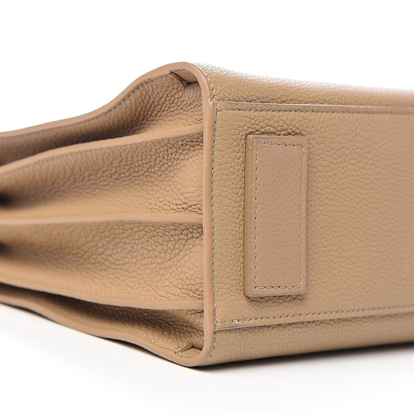Grained Calfskin Baby Sac De Jour Souple Dark Beige