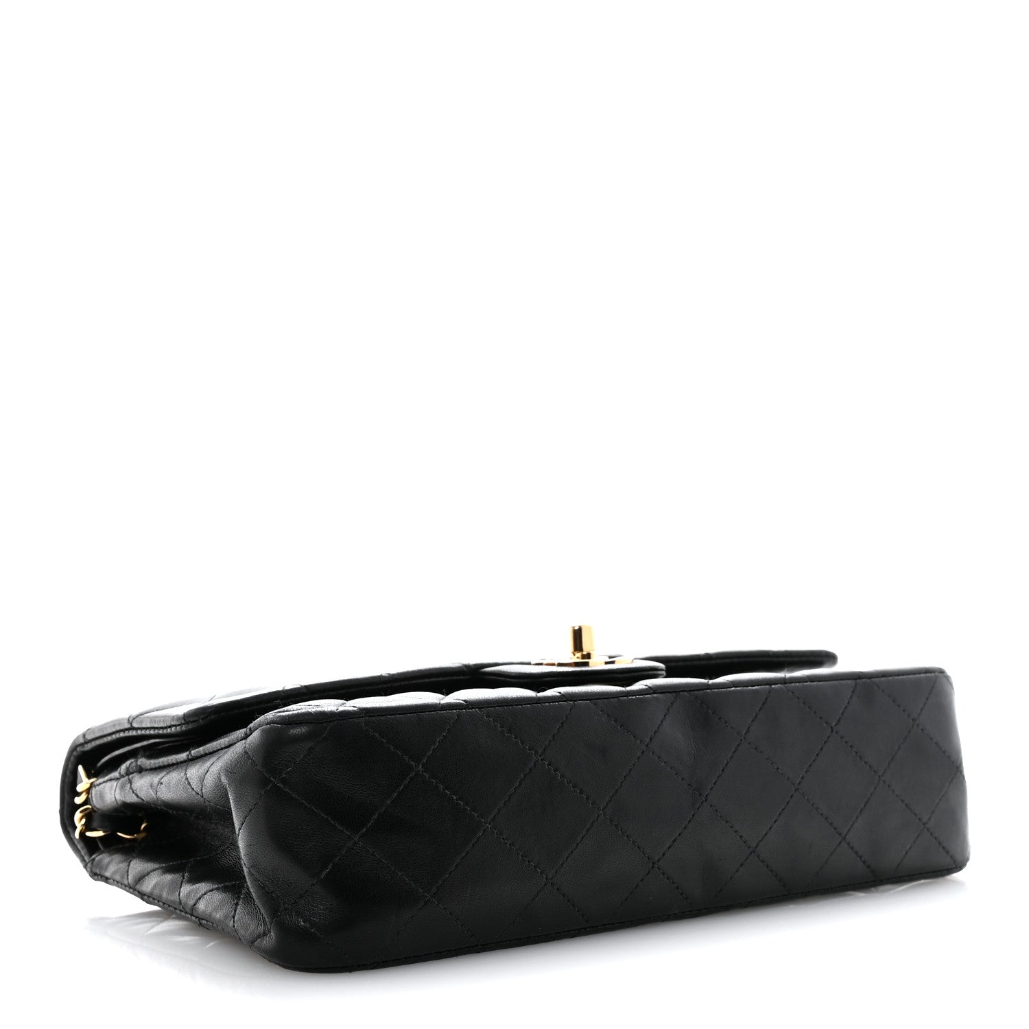 Chanel Lambskin Quilted Medium Double Flap Black 4 of 13