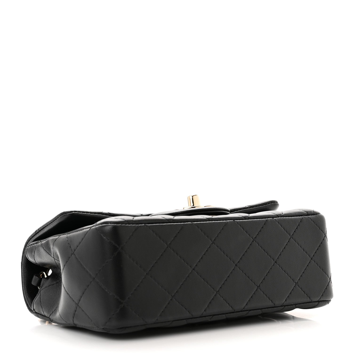 Chanel Lambskin Quilted Mini Rectangular Flap Black 4 of 11