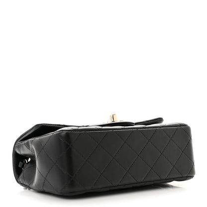 Chanel Lambskin Quilted Mini Rectangular Flap Black 4 of 11