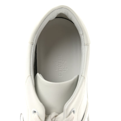 Hermes Calfskin Day Sneakers 37.5 White 7 of 11