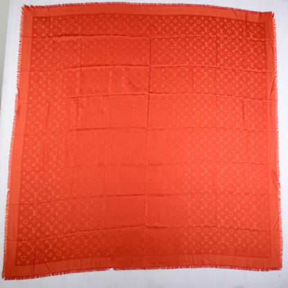 Louis Vuitton Wool Silk Monogram Shawl Orient 3 of 5