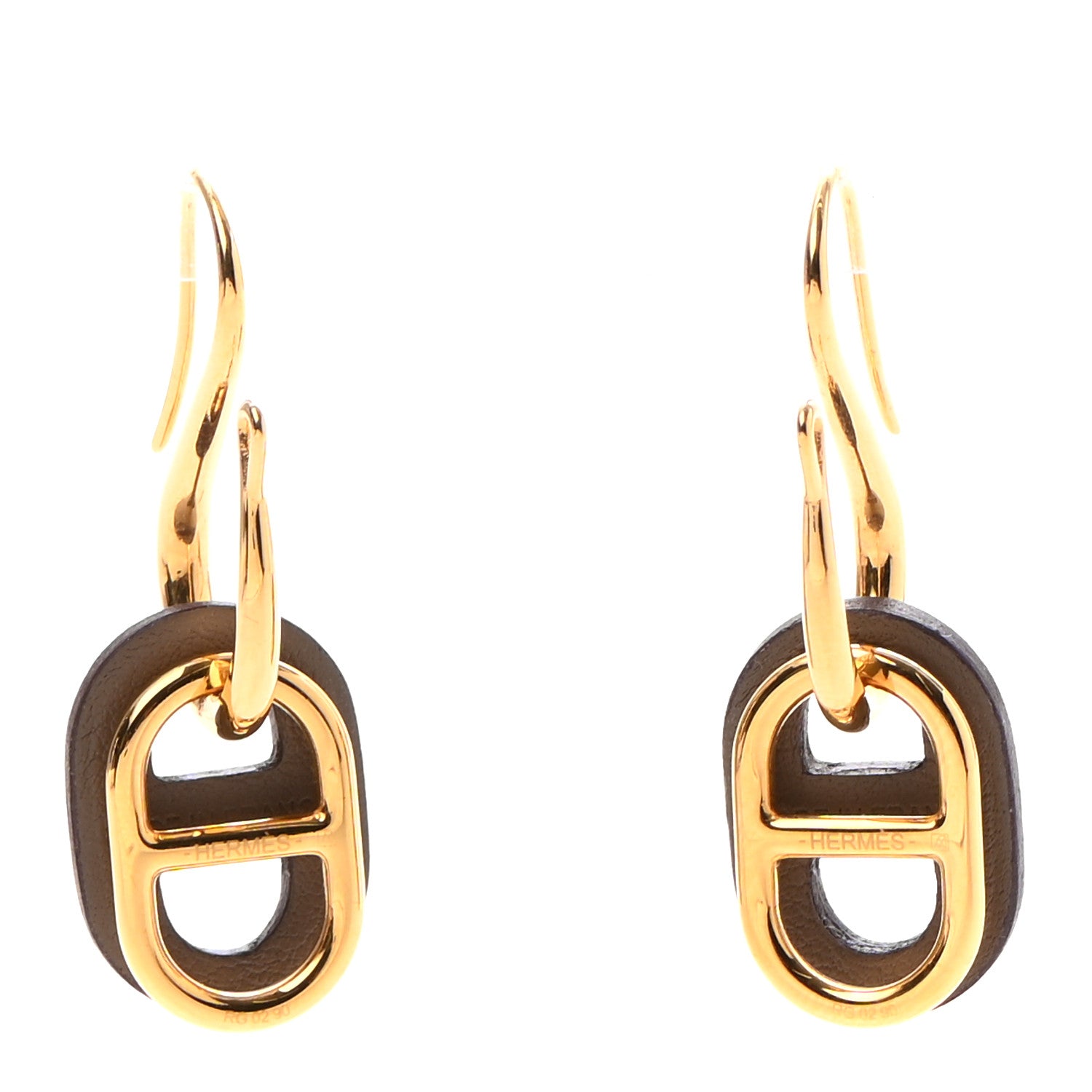 Hermes Swift O'Maillon Earrings Etoupe 1 of 8