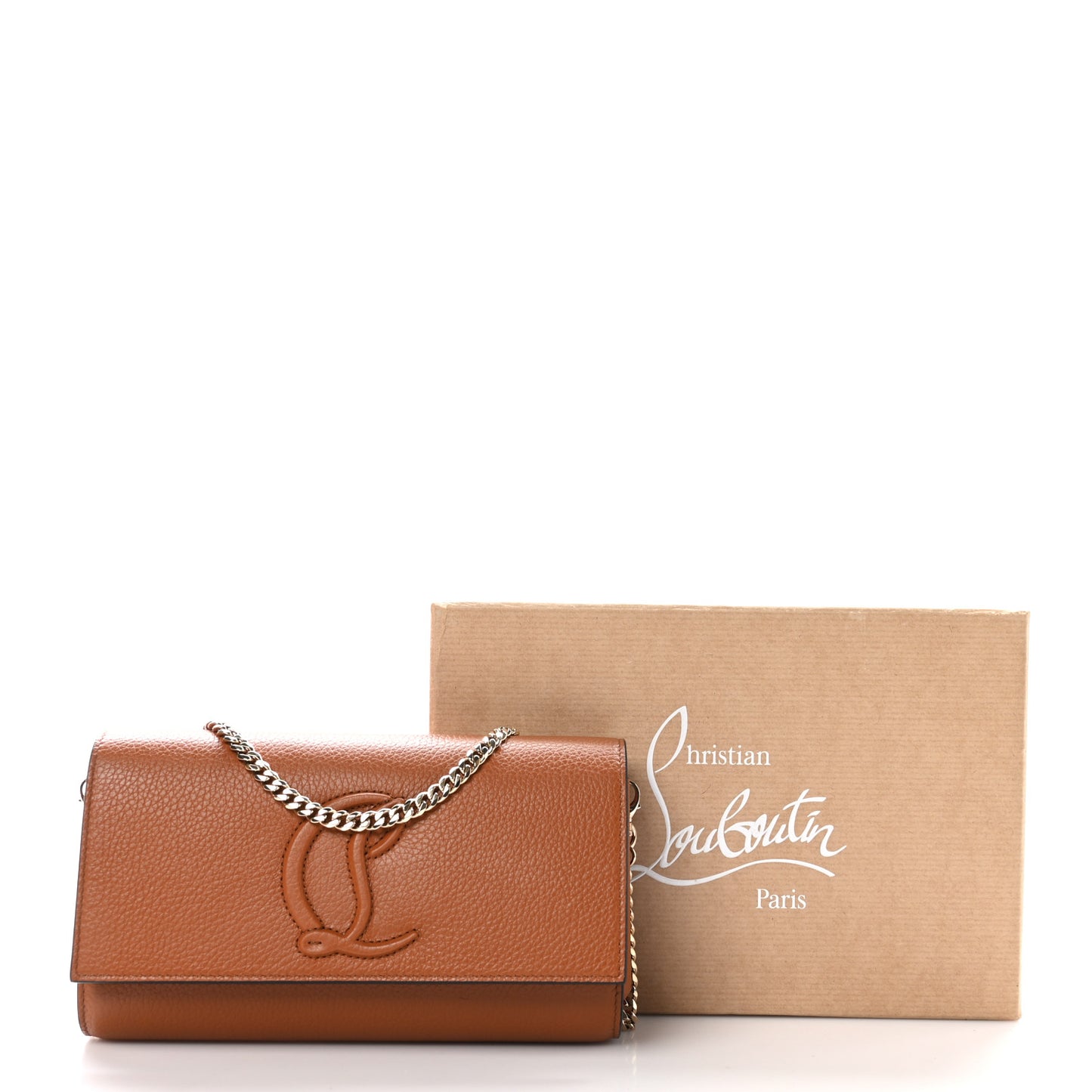 Grained Calfskin By My Side Wallet On Chain Cuoio