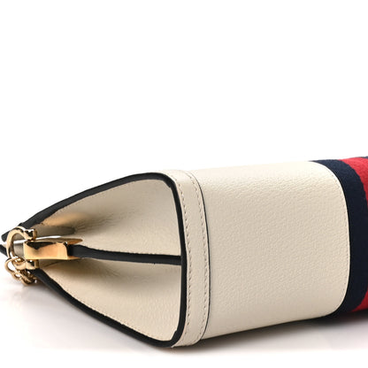Gucci Textured Calfskin Web Small Ophidia Chain Shoulder Bag Mystic White 9 of 10