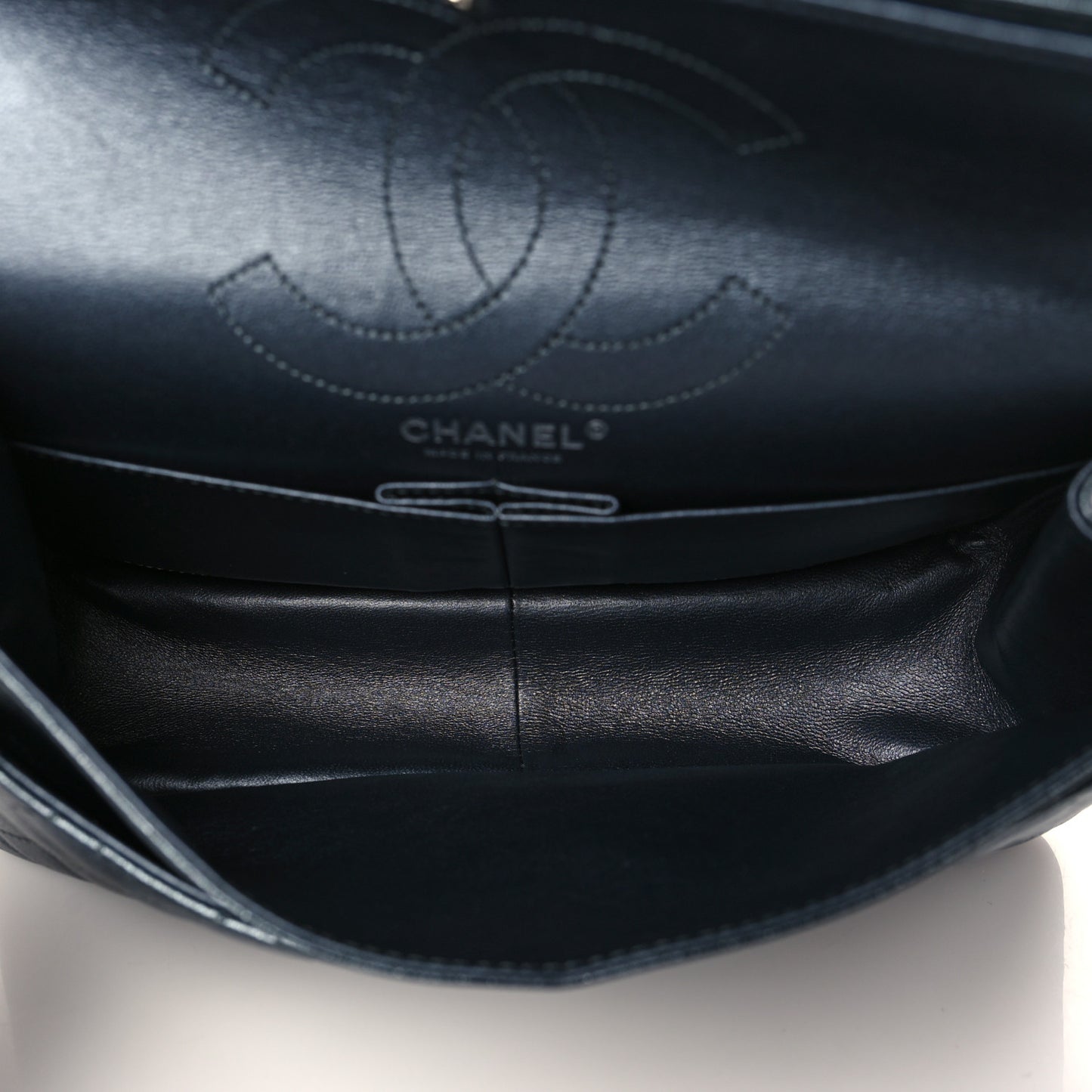 Metallic Calfskin Quilted 2.55 Reissue 227 Flap Charcoal