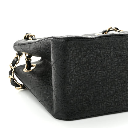 Chanel Caviar Quilted Mini Bucket Bag Black 10 of 11
