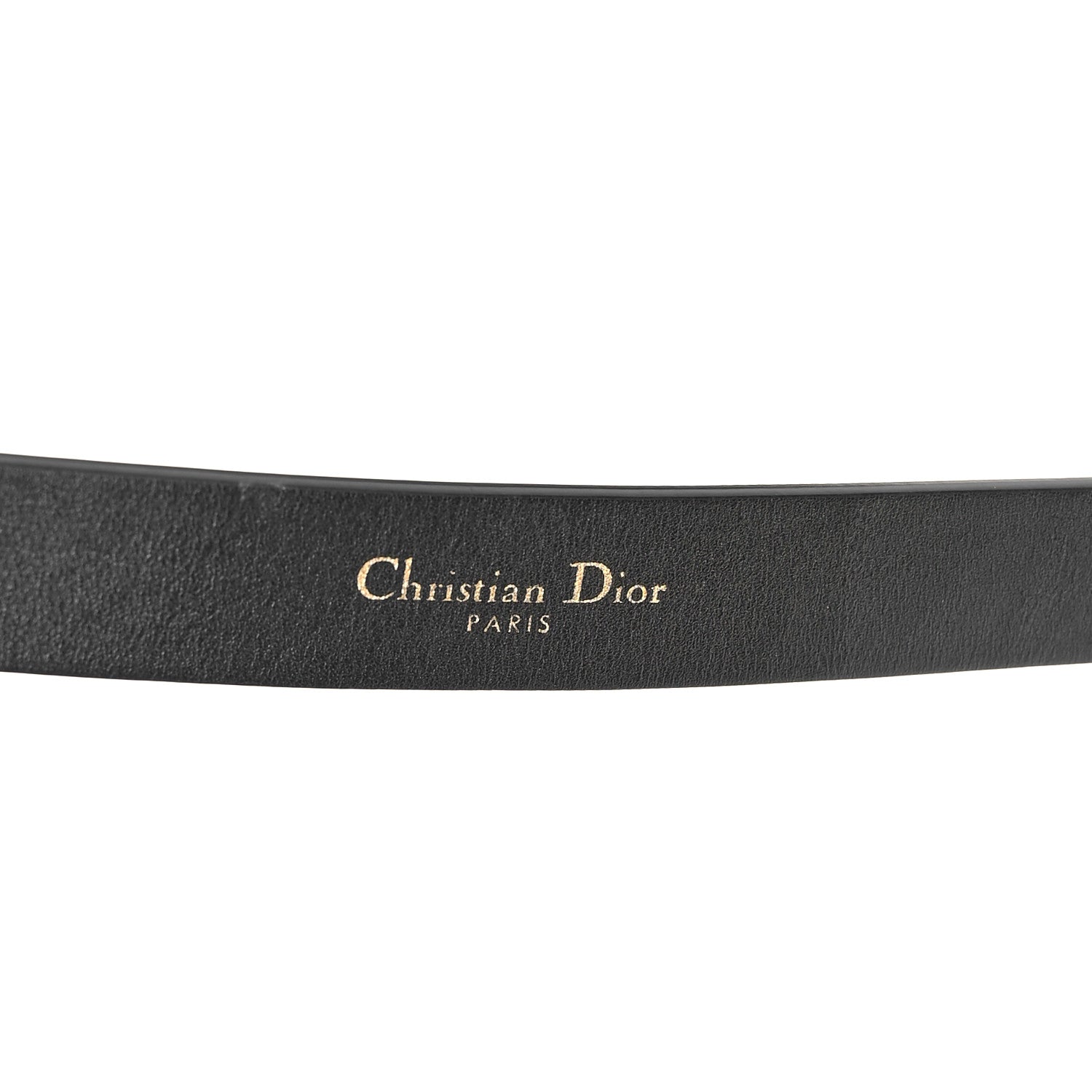 Christian Dior Calfskin Saddle Belt 75 30 Black 4 of 6