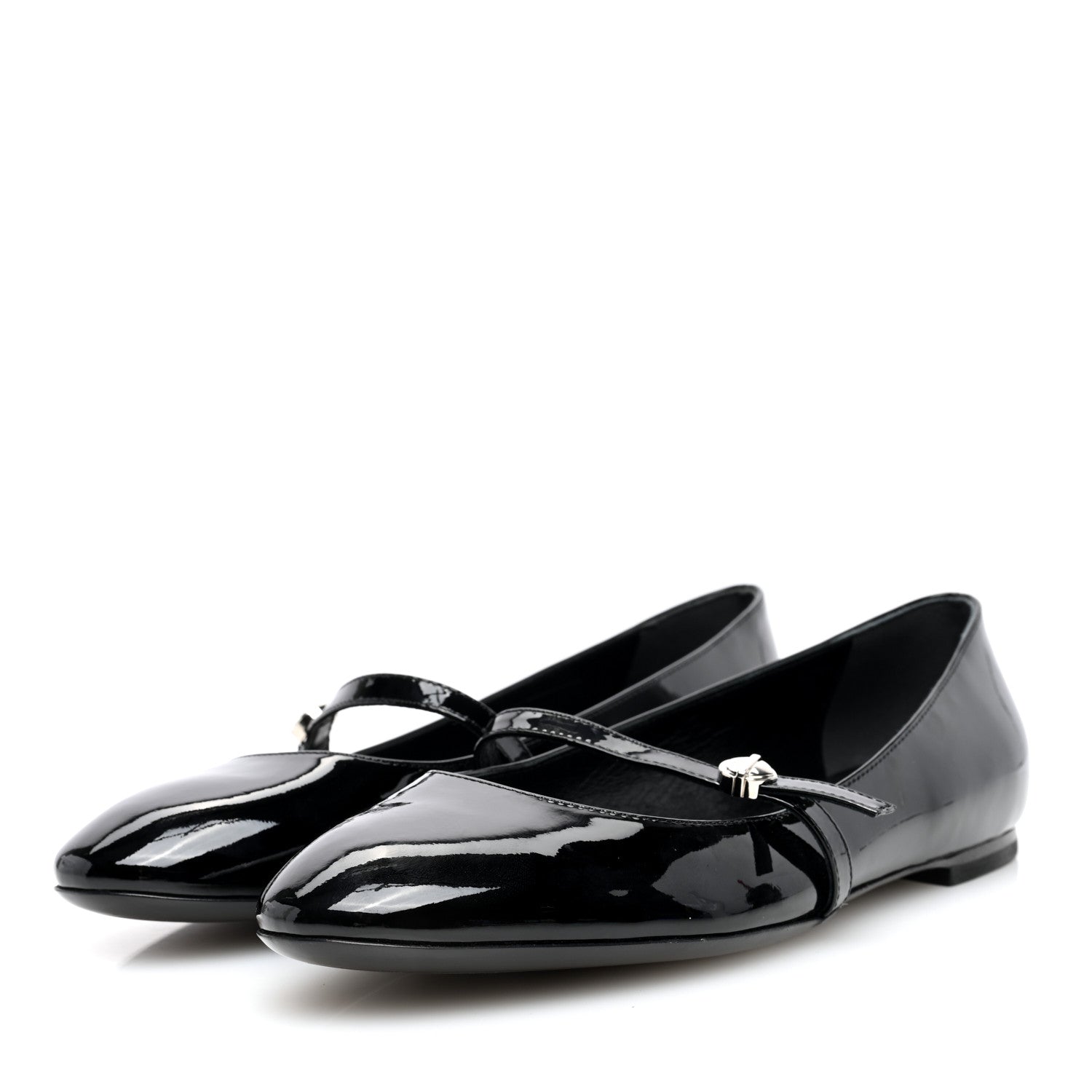 Louis Vuitton Patent Uniformes Ballet Flats 37.5 Black 3 of 7