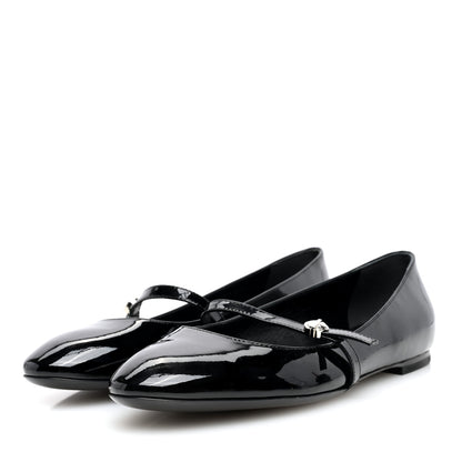 Louis Vuitton Patent Uniformes Ballet Flats 37.5 Black 3 of 7