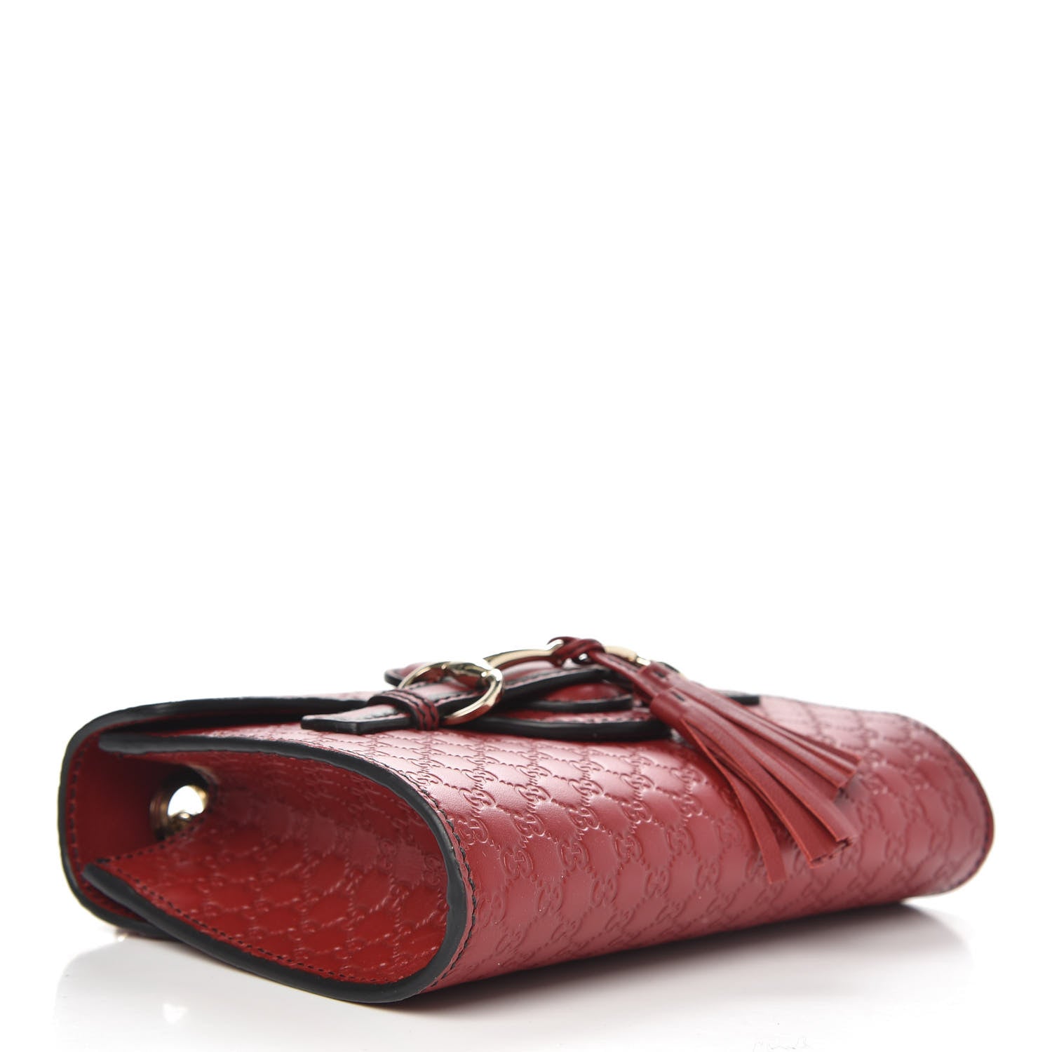 Gucci Soft Microguccissima Mini Emily Chain Shoulder Bag Rosso 4 of 10