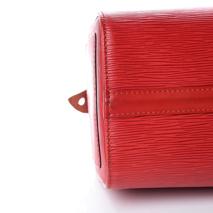 Louis Vuitton Epi Speedy 25 Castillan Red 12 of 15