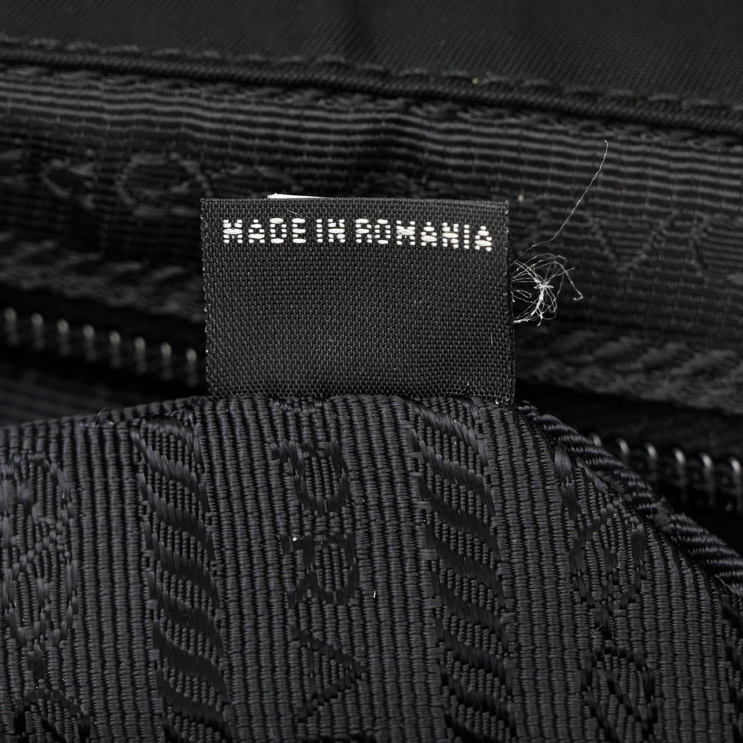 Tessuto Nylon Saffiano Small Backpack Black