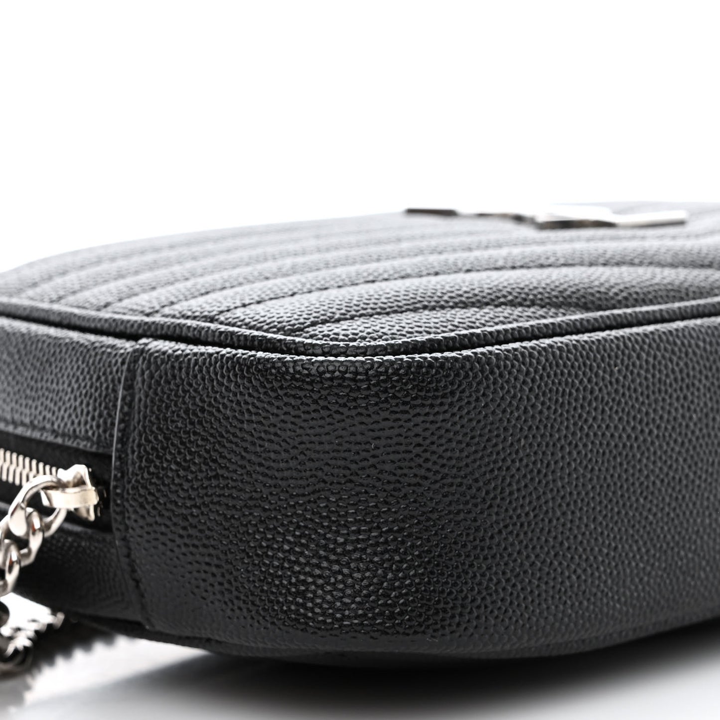 Grain De Poudre Matelasse Monogram Mini Lou Camera Bag Black