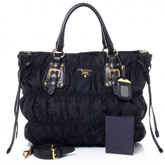 Prada Tessuto Nylon Gaufre Tote Nero Black 10 of 10
