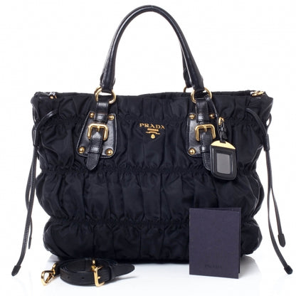 Prada Tessuto Nylon Gaufre Tote Nero Black 10 of 10