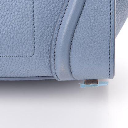 Celine Drummed Calfskin Micro Luggage Slate 10 of 11