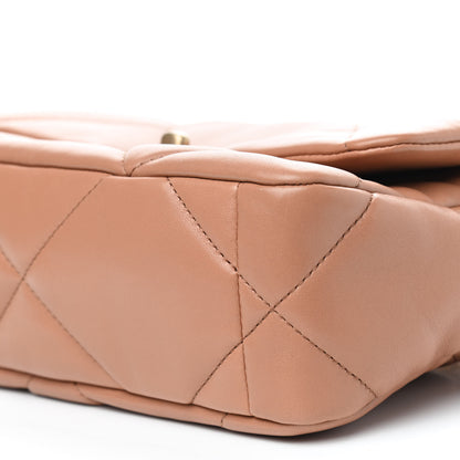 Chanel Lambskin Quilted Medium Chanel 19 Flap Brown 7 of 9