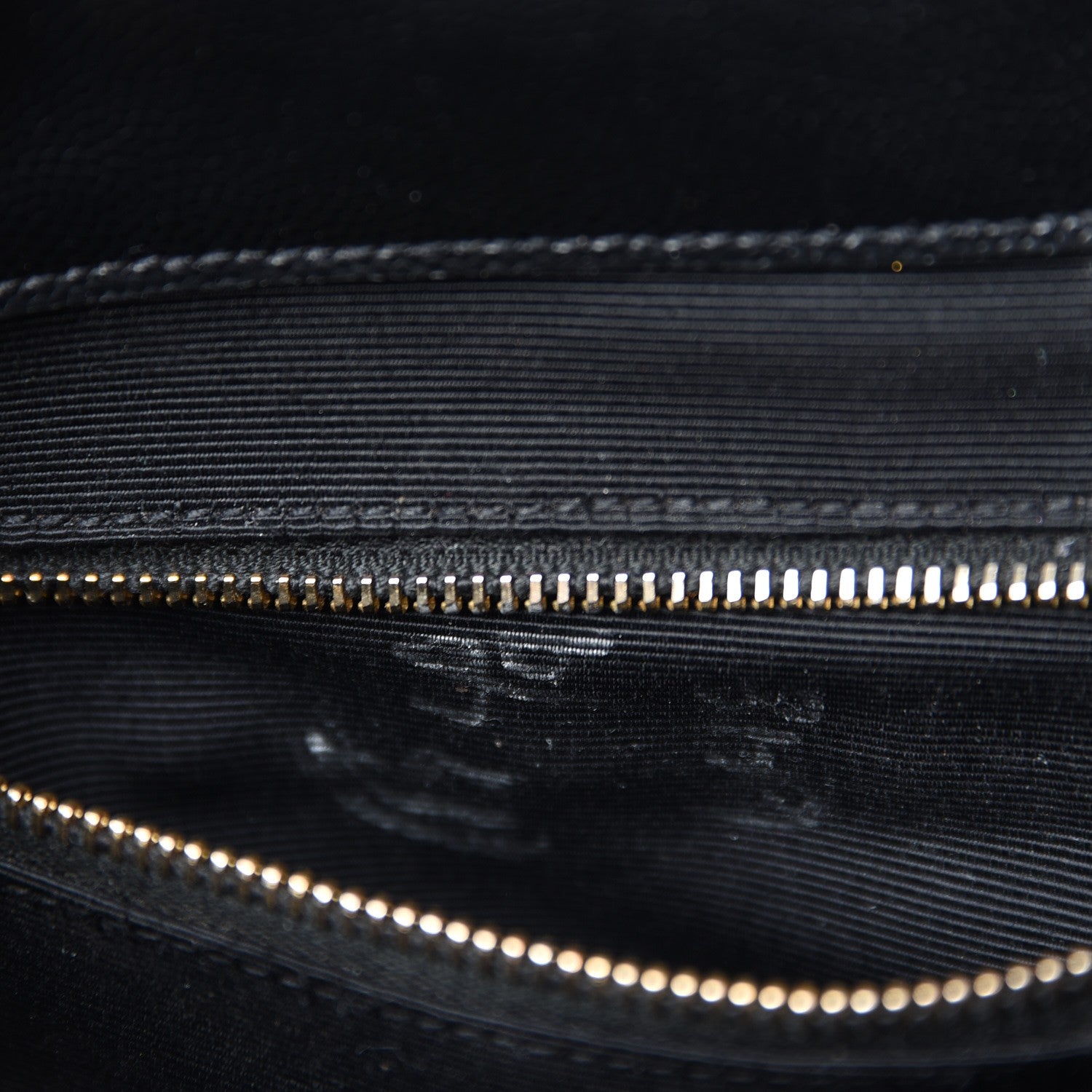 Saint Laurent Grain De Poudre Matelasse Chevron Large Monogram Satchel Black 9 of 10