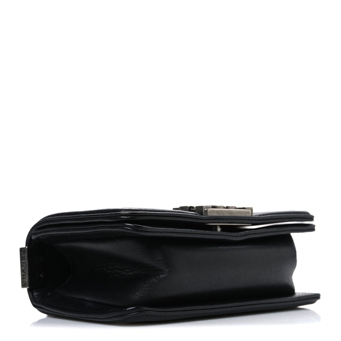 Galuchat Stingray Mini Boy Flap Black Silver