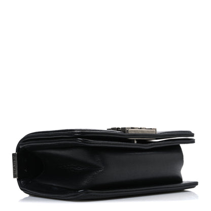 Chanel Galuchat Stingray Mini Boy Flap Black Silver 4 of 10